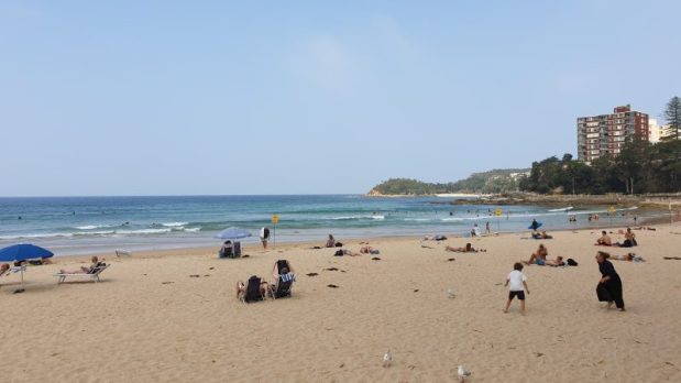 Uppraggand på stranden…